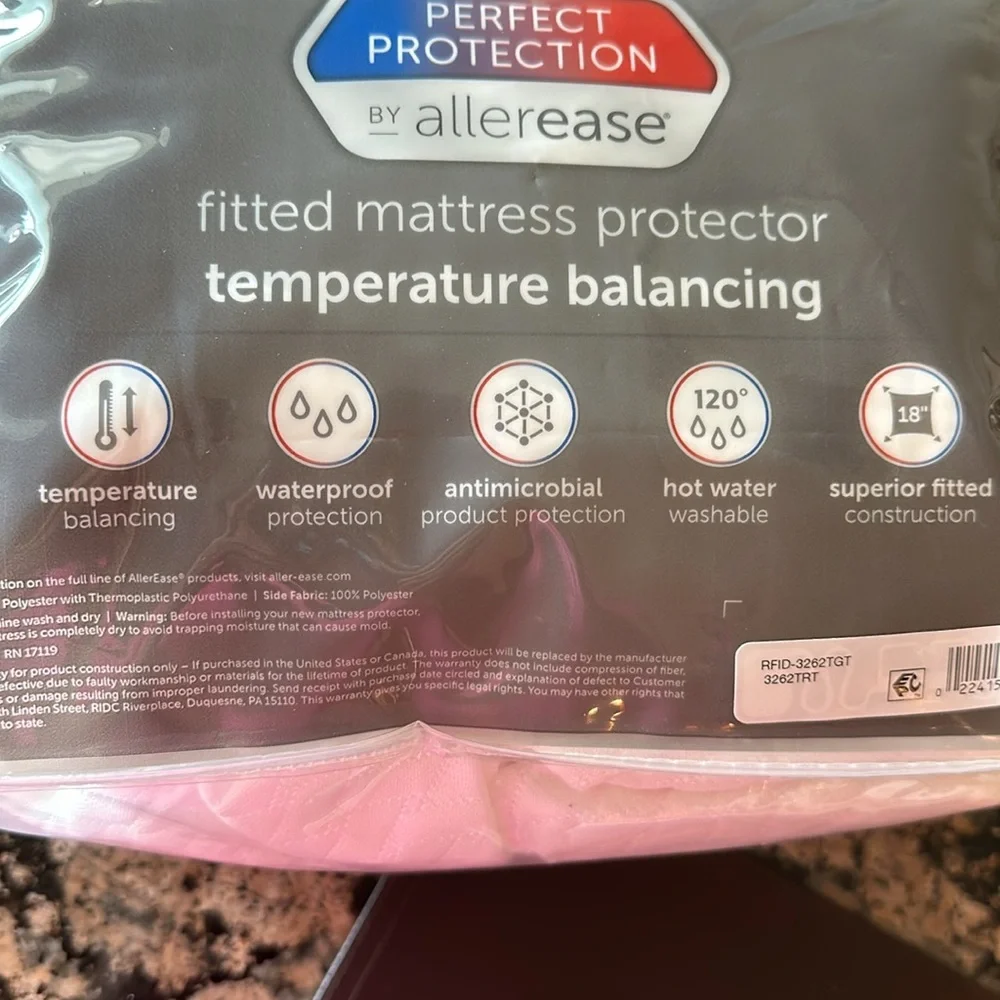 Allerease Full Size Mattress cover fitted cool touch mattress protector
